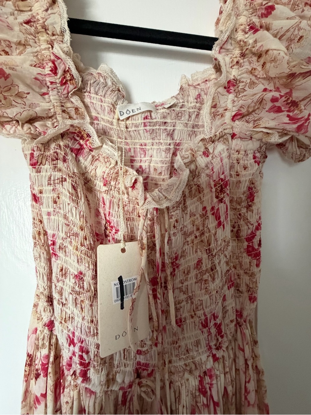 Doen Dress Stanza Lace-Trimmed Floral-Print Midi  small s - Picture 5 of 7